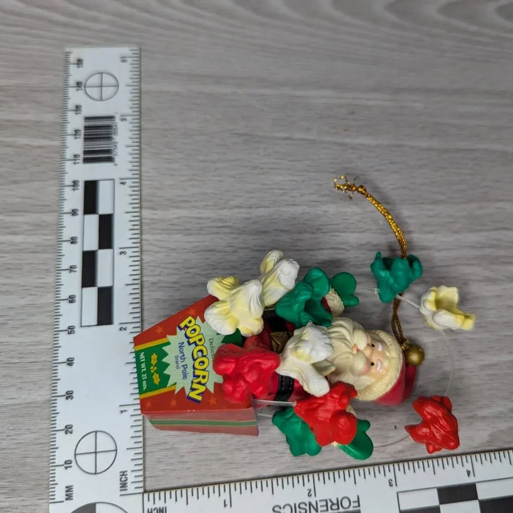 Mistletoe Magic Ornament Popcorn Santa